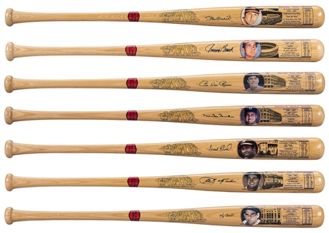 Lot of (7) Hall of Famers Single Signed Cooperstown Co. Bats Including Reese, Snider & Musial (JSA) 